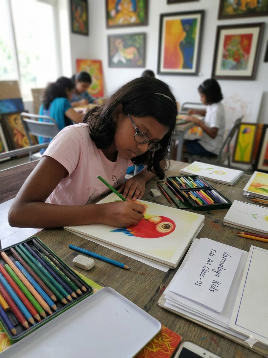 Children drawing activity