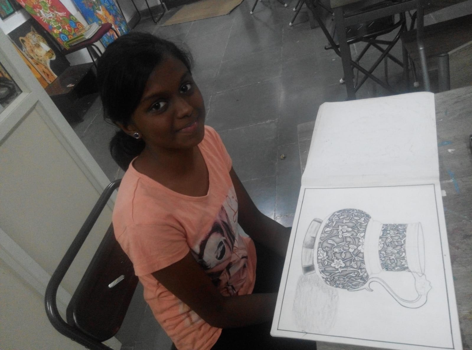 Realistic pencil portrait